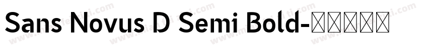 Sans Novus D Semi Bold字体转换